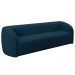 Conjunto Sala de Estar Sofá 332cm 4 Lugares e Poltrona Adam Veludo Azul Marinho G45 - Gran Belo