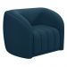 Conjunto Sala de Estar Sofá 332cm 4 Lugares e Poltrona Adam Veludo Azul Marinho G45 - Gran Belo