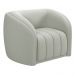 Conjunto Sala de Estar Sofá 332cm 4 Lugares e Poltrona Adam Veludo Cinza Claro G45 - Gran Belo