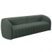 Conjunto Sala de Estar Sofá 332cm 4 Lugares e Poltrona Adam Veludo Cinza G45 - Gran Belo