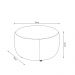 Conjunto Sala de estar Decorativo Mariele Poltrona Base Giratória em Aço com Puff Couro Caramelo G88 - Gran Belo