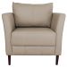 Conjunto Sofá 2 Lugares com 2 Poltronas Pés Palito Lubbock Couro Bege G58 - Gran Belo