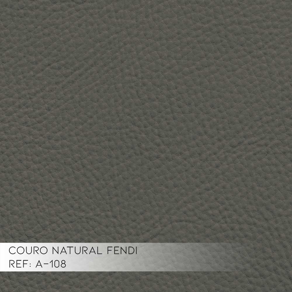 Conjunto Sofá 2 Lugares com 2 Poltronas Pés Palito Lubbock Couro Fendi G58 - Gran Belo