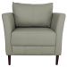 Conjunto Sofá 2 Lugares com 2 Poltronas Pés Palito Lubbock Couro Fendi G58 - Gran Belo