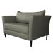Conjunto Sofá 2 Lugares com 2 Poltronas Pés Palito Lubbock Couro Fendi G58 - Gran Belo