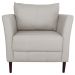 Conjunto Sofá 2 Lugares com 2 Poltronas Pés Palito Lubbock Couro Off White G58 - Gran Belo