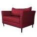 Conjunto Sofá 2 Lugares com Poltrona Pés Palito Lubbock Couro Vermelho G58 - Gran Belo