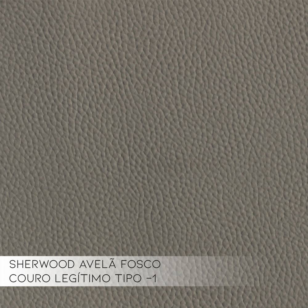 Conjunto Sofá 2 e 3 Lugares Sala de Estar kenny Couro Avelã G43 - Gran Belo