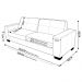 Conjunto Sofá 3 e 2 Lugares Sala de Estar kenny Couro Off White - Gran Belo