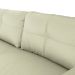 Conjunto Sofá 3 e 2 Lugares Sala de Estar kenny Couro Off White - Gran Belo