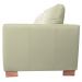 Conjunto Sofá 3 e 2 Lugares Sala de Estar kenny Couro Off White - Gran Belo