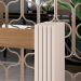 Conjunto de Aparador e Mesa de Centro com Espelho Riad Freijó -  Off White G26 - Gran Belo