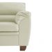 Conjunto de Sofás 2 e 3 Lugares Sala de Estar Pés em Madeira Nauru Couro Off White - Gran Belo