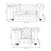 Conjunto de Sofás Sala de Estar Chesterfield Pés Madeira Couro Conhaque Brilho G40 - Gran Belo