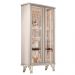 Cristaleira Decorativo com LED Portas de Vidro Texas Off White G26 - Gran belo
