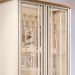 Cristaleira Decorativo com LED Portas de Vidro Texas Off White/Cinamomo G26 - Gran belo