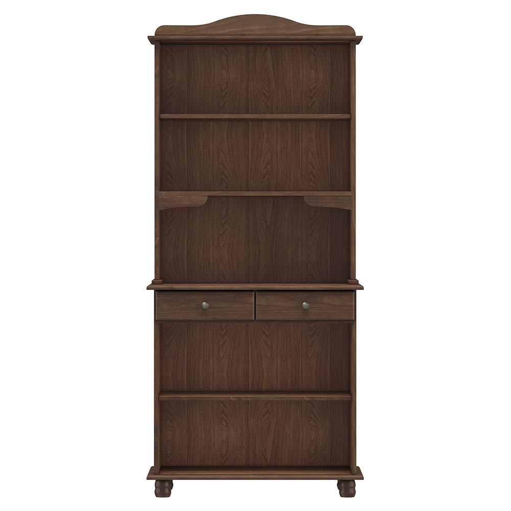 Cristaleira Madeira Maciça 4 Portas Garnet Café G74 - Gran Belo