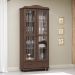 Cristaleira Madeira Maciça Vidro Liso 2 Portas Garnet Café - G74 - Gran Belo
