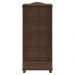 Cristaleira Madeira Maciça Vidro Liso 2 Portas Garnet Café - G74 - Gran Belo