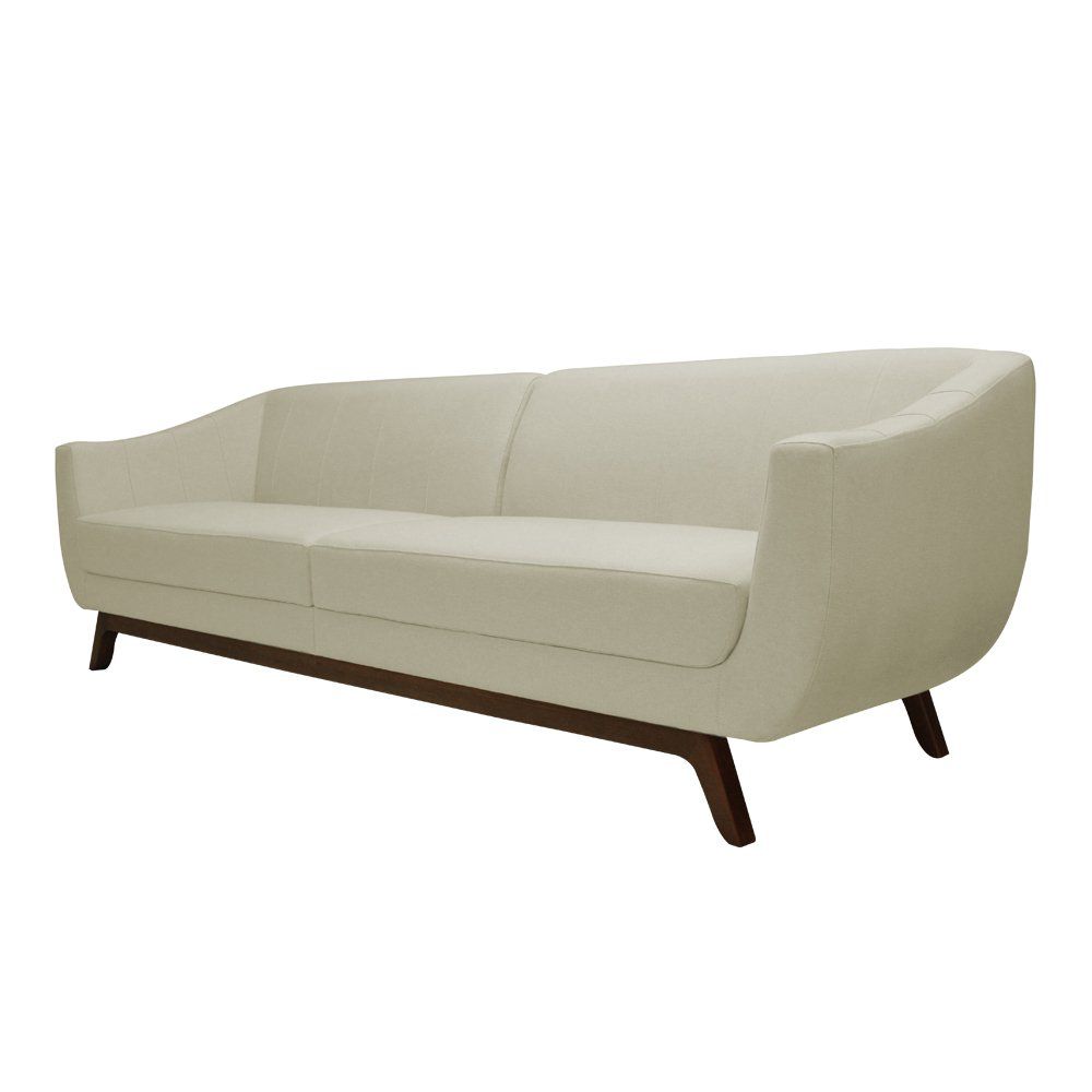 Sofá Boomer 260cm Veludo Bege - Gran Belo Decor