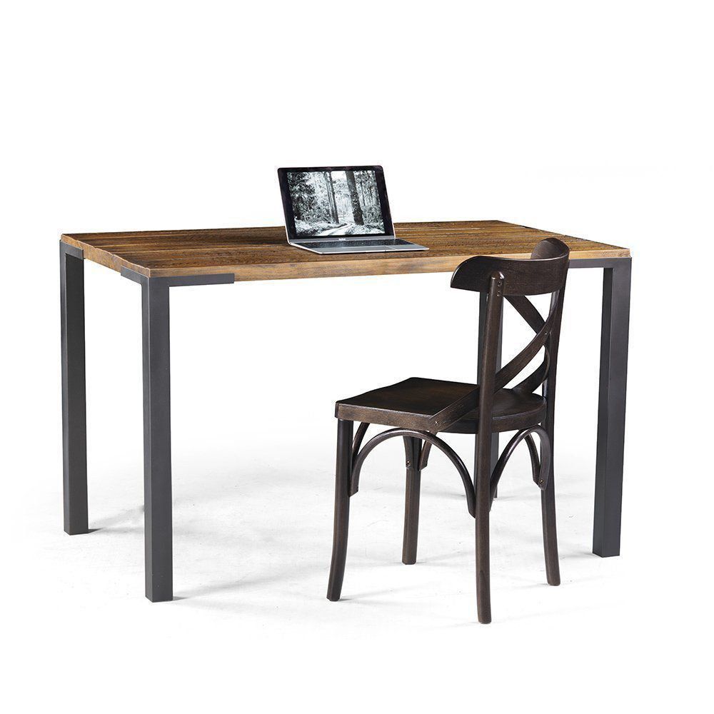 Escrivaninha Margot 120cm Grafite/Rustic Brown - Gran Belo