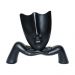Escultura Decorativa Mascara Descanso Preto Fosco G07 - Gran Belo