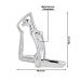 Escultura Decorativa de Yoga em Porcelana 18,5x19,5x6,5 Prata G39 - Gran Belo