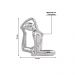 Escultura Decorativa de Yoga em Porcelana 2 Prata G39 - Gran Belo