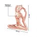Escultura Decorativa de Yoga em Porcelana 3 Rose G39 - Gran Belo