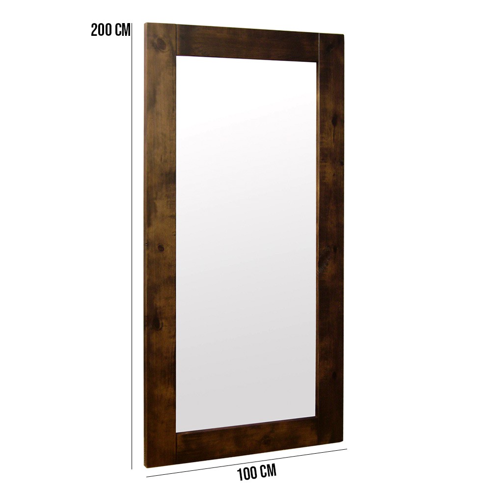 Espelho Retangular Decorativo com Moldura 200x100 Fiore Canela G04 - Gran Belo