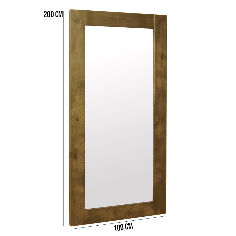 Espelho Retangular Decorativo com Moldura 200x100 Fiore Oregon G04 - Gran Belo