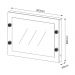Espelho de Penteadeira Suspensa para Quarto Decorativa PE2006 MPD Branco G69 - Gran Belo