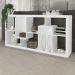 Estante Aberta Escritório Sala de Estar Home Ofice E1712 MDP Branco G69 - Gran Belo