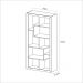 Estante Aberta Escritório Sala de Estar Home Ofice E1712 MDP Branco G69 - Gran Belo