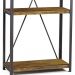 Estante Baviera com 3 Prateleiras Grafite/Rustic Brown - Gran Belo