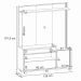 Estante Home Theater com Rodízios para TV até 50'' Budy Freijó / Off White - Gran Belo