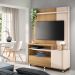 Estante Home Theater com Rodízios para TV até 50'' Budy Freijó / Off White - Gran Belo