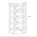 Estante Organizador Armário de canto AZ1020 MDP Branco/Nogal G69 - Gran Belo