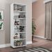 Estante de Livros para Escritório Home Office Alf Branco Texturizado - Gran Belo