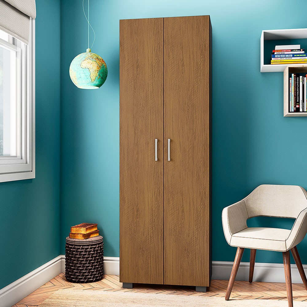 Estante de Livros para Escritório Home Office Portas Grandes Alf Freijó - Gran Belo