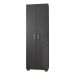 Estante de Livros para Escritório MDP Texturizado Home Office Portas Grandes Alf Preto G47 - Gran Belo