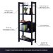 Estante para Escritório Home Office Gamer ME4166 MDP Preto/Azul G69 - Gran Belo