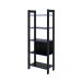 Estante para Escritório Home Office Gamer ME4166 MDP Preto/Azul G69 - Gran Belo