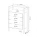 Gaveteiro Armário para Escritório Home Office AZ1012 MDP Preto/Nogal G69 - Gran Belo