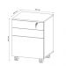 Gaveteiro com Chave para Escritório Home Office ME4148 MDP Branco G69 - Gran Belo