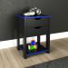Gaveteiro para Escritório Home Office Gamer ME4163 MDP Preto/Azul G69 - Gran Belo
