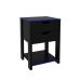 Gaveteiro para Escritório Home Office Gamer ME4163 MDP Preto/Azul G69 - Gran Belo