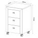 Gaveteiro para Escritório Home Office ME4108 MDP Amendoa G69 - Gran Belo