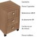 Gaveteiro para Escritório Home Office ME4108 MDP Amendoa G69 - Gran Belo
