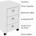 Gaveteiro para Escritório Home Office ME4108 MDP Branco G69 - Gran Belo